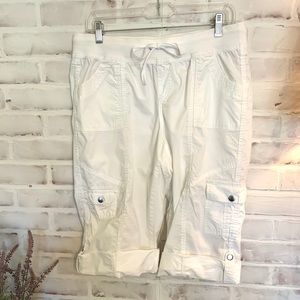 💖Comfy White Cargo Pants